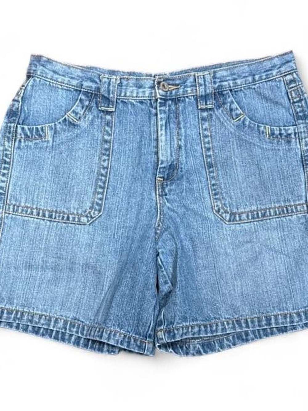 Y2K Faded Glory Bondage Denim Shorts